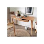 El Yapımı Masif Kayın Çalışma Masası | 2 Çekmeceli | NOOW HOME | 100x55x75 cm | Doğal Renk craftednoow1000