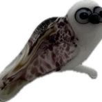 El Yapımı Mini Murano Cam Baykuş Biblo A161-01