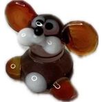 El Yapımı Mini Murano Cam Fare Biblo A146-04