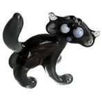 El Yapımı Mini Murano Cam Kedi Biblo A115-04