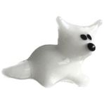 El Yapımı Mini Murano Cam Köpek Biblo A108-02