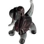 El Yapımı Mini Murano Cam Köpek Biblo A111-05