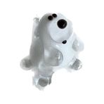 El Yapımı Mini Murano Cam Köpek Biblo A117-05
