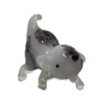 El Yapımı Mini Murano Cam Köpek Biblo A157-01