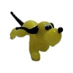 El Yapımı Mini Murano Cam Köpek Biblo A160-01