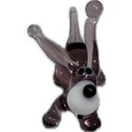 El Yapımı Mini Murano Cam Köpek Biblo A173-01