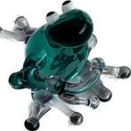 El Yapımı Mini Murano Cam Kurbağa Biblo A121-02