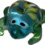 El Yapımı Mini Murano Cam Kurbağa Biblo A161-07