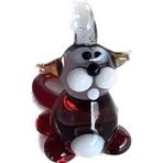 El Yapımı Mini Murano Cam Sincap Biblo A125-04
