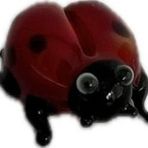 El Yapımı Mini Murano Cam Uğur Böceği Biblo A145-05