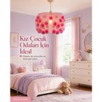 El Yapımı Pembe Ponponlu Avize – Çocuk ve Bebek Odası İçin Dekoratif Sarkıt Lamba 30 cm NGAH001