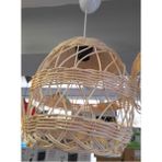 El Yapımı Rattan Sarkıt Aydınlatma, Çok Renkli, Şık ve Modern Tasarım - Açık Beyaz - Gri - Seçenek 1