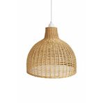 El Yapımı Rustik Rattan Avize SHINE 40 cm x 35 cm | Doğal Kök Boya Vernikli Iskandinav Aydınlatma