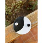 El Yapımı Seramik Ying Yang Tütsülük