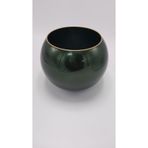 El Yapımı Şık Dekoratif Vazo Yeşil Renk 15x18cm