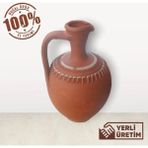 El Yapımı Toprak Su Testisi 5 Litre - Kahve