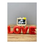 Ela Crafts 3D Yazıcı İle Üretilmiş Love Yazısı | Dekoratif Romantik Masa Ve Duvar Süsü