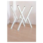 ELA FURNITURE V Metal ayak - Yemek masası - Mutfak masası - Masa ayağı - 2 Adet 73cm Beyaz renk