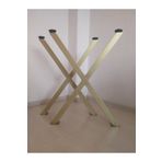 ELA FURNITURE X Metal Ayak - Masa Ayağı - Yemek Masası - 2 Adet Ayak 72cm Gold Renk
