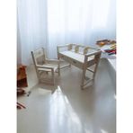 Ela Wood Working Bebek/ çocuk Aktivite Masası ve Sandalyesi - Naturel Ahşap