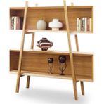 Ela Wood Working Elawoodworking Vintage Iskandinav Ahlas Kitaplık Rafı - Meşe
