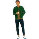 Elaccent F Fityle Diorama Figure Bebek Tren Parkı Yapı Masası Dekor Malzemeleri Içecek Adam Yeşil (Yurt Dışından)