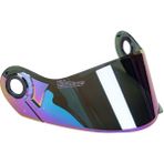 Elaccent F Fityle Flip Up Kask Lens Yüz Kalkanı Ls2 FF370 FF325 Kaskları Için Anti-Uv Renk (Yurt Dışından) - Mavi - Kırmızı