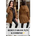 ELAFOR Su Geçirmez Bonded Kumaş Kız Çocuk Trençkot Kız Çocuk Ceket Kız Çocuk Yağmurluk Kalıp Geniştir