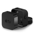elago Apple TV ile Uyumlu Çoklu Montaj [Siyah] - [Üç Montaj Seçeneği: Mıknatıs, Vida, Kayış] [Kolay Kurulum] Apple TV 4K (2021) / HD ve tüm Modellerle uyumlu [Apple TV (2022) ile uyumlu değil]