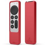 elago R2 İnce Kılıf, 2022 Apple TV 4K HD Siri Remote 3. Nesil ile Uyumlu, 2021 Apple TV Siri Remote 2. ile Uyumlu - İnce, Hafif, Çizilmez, Tüm İşlevlere Tam Erişim [Kırmızı]