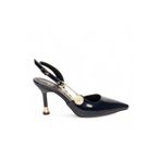 ELAIA SHOES GILDA Gold Aksesuar Detaylı Lacivert Rugan Stiletto