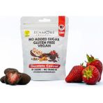 Elamore Şeker Ilavesiz, Glütensiz, Vegan Freeze Dried Çilekli Bitter Çikolata - Doypack, 50 gr
