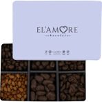 Elamore Şeker Ilavesiz, Glütensiz, Vegan Mix Bitter Çikolata - Mega Metal Kutu, 800 gr