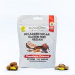 Elamore Şeker Ilavesiz, Glütensiz, Vegan Premium Antep Fıstıklı Bitter Çikolata - Doypack, 50 gr