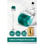 ELAMOUR 0,50mm 540 Iğneli Saç Ve Cilt Bakım Dermaroller - Orijinal Titanyum Iğneli - Serum Seti Hediyeli