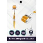 Elamour - Dezenfektan Hediyeli - Orijinal Titanyum Iğneli - 0,50MM 540 Iğneli Saç ve Cilt Bakım Dermaroller