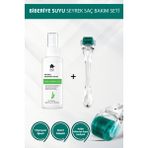 Elamour - Orijinal Titanyum Iğneli - 0,5mm 540 Iğneli Dermaroller - Biberiye Suyu Seti Dökülme Karşıtı 100ML