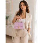 Elan Collection Kadın Çanta Üstten Ayarlanabilir Çapraz Askılı El ve Omuz Çantası Pudra Pembe