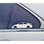 Elantra Sport 6th Kelebek Cam Oto Sticker 17 CM 2 Adet