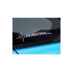 Elantra Yan Cam Sticker Oto Kapı 20 Cm X 7 Cm Hologram c48