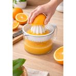 Elar Home Beyaz Limon Sıkacağı 600 ml- Kaydırmaz Tabanlı Narenciye Sıkacağı, BPA İçermez