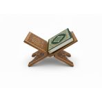 Elar Wooden Ahşap Rahle - Selçuklu Motifli Oyma Kitap ve Kur'an-ı Kerim Standı, Katlanabilir (35 cm uzunluk, 18 cm genişlik) – Kuran-ı Kerim ve Büyük Boy Kitap Tutucu