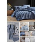 Elart çeyiz Paketi 48 Parça Kadife Comfort Royal Mavi