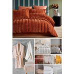 Elart çeyiz Paketi 48 Parça Kadife Comfort Royal Tarçın
