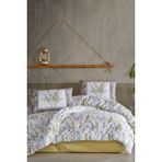 Elart Elart fitted Nevresim Takımı Çift Kişilik Doğal Pamuk Ranfors 4 Parça Bloom - 200 x 220 cm - Renkli