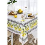 Elart Limonlu Yemek Seti 12 Kişilik Masa Örtüsü Takımı (150X210 Cm) - Çok Renkli