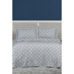 Elart Liya Yatak Örtüsü Takımı Çift Kişilik Pamuklu İskandinav Püsküllü 3 Parça (230x250 cm) Gri