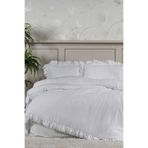 Elart Lotus Nevresim Takımı King Size %100 Pamuk Ranforce Fırfırlı Lastikli Çarşaf (240x220 cm) Beya