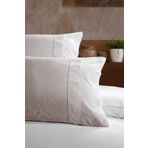 Elart Ranforce Yastık Kılıfı %100 Pamuk 2 Parça (50x70 cm) Ekru