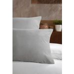 Elart Ranforce Yastık Kılıfı %100 Pamuk 2 Parça (50x70 cm) Gümüş